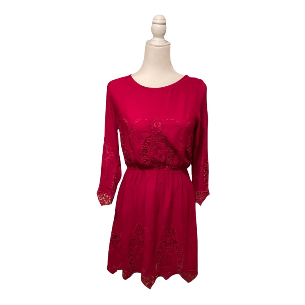 GIANNI BINI MINI LACE DRESS